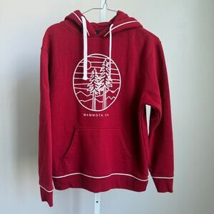 MV Sport sz M red Mammoth CA tree‎ hoodie